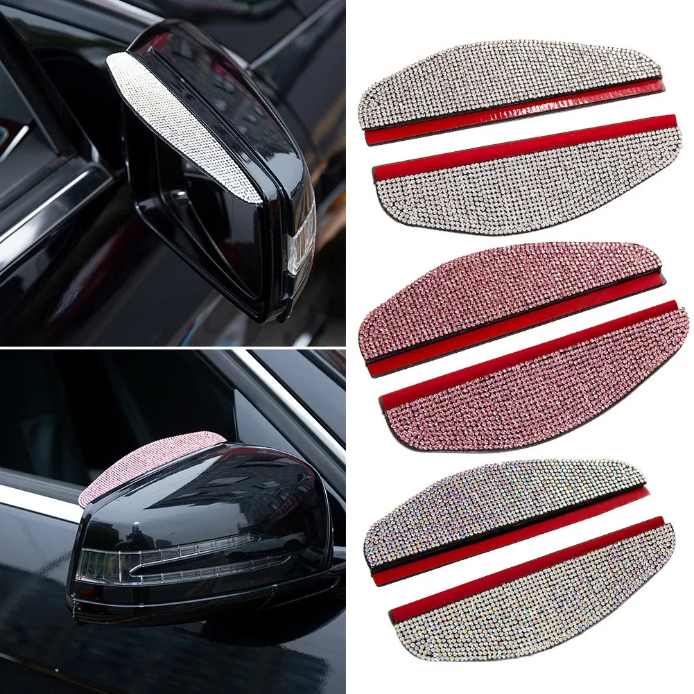 2XBling Rhinestones Car Rear View Side Mirror Rain Board Eyebrow Guard Sun Visor Car Accessories High Quality Weather Shield
2XBling Rhinestones Car Rear View Side Mirror Rain Board Eyebrow Guard Sun Visor Car Accessories High Quality Weather Shield
