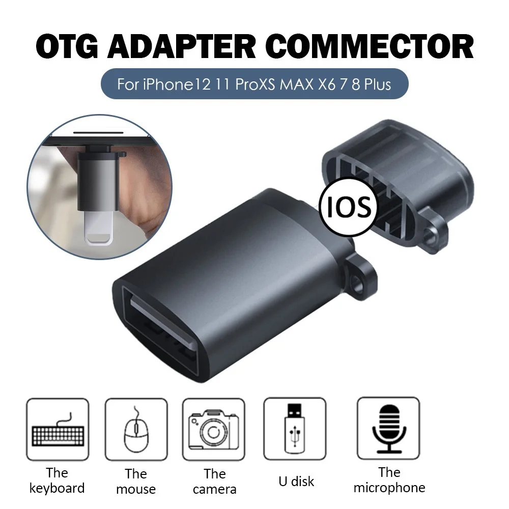 OTG Adapter USB 3.0 Converter Suport U Disk Keyboard Microphone Smartphone Accessories For iPhone12 11 ProXS MAX X6 7 8 Plus
OTG Adapter USB 3.0 Converter Suport U Disk Keyboard Microphone Smartphone Accessories For iPhone12 11 ProXS MAX X6 7 8 Plus