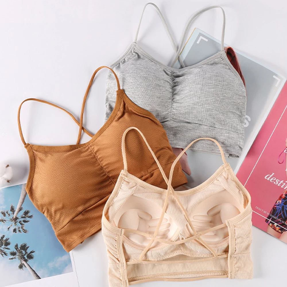 New Women Tank Crop Top Seamless Underwear Female Crop Tops Sexy Lingerie Intimates With Removable Padded Camisole Femme Fashion
New Women Tank Crop Top Seamless Underwear Female Crop Tops Sexy Lingerie Intimates With Removable Padded Camisole Femme Fashion