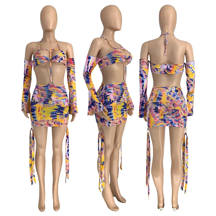 Tie Dye Print Cut Out beach mini dress Casual Summer women sexy Halter Long Sleeve Hollow Out Bandage party club dresses vestido
Tie Dye Print Cut Out beach mini dress Casual Summer women sexy Halter Long Sleeve Hollow Out Bandage party club dresses vestido