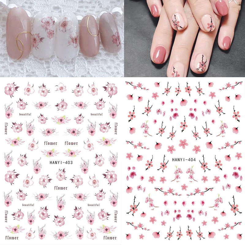 Back Glue Stickers Beautiful Pink Flowers Plum Blossoms Nail Decals Decoration For Nail Art Manicure Beauty
Back Glue Stickers Beautiful Pink Flowers Plum Blossoms Nail Decals Decoration For Nail Art Manicure Beauty