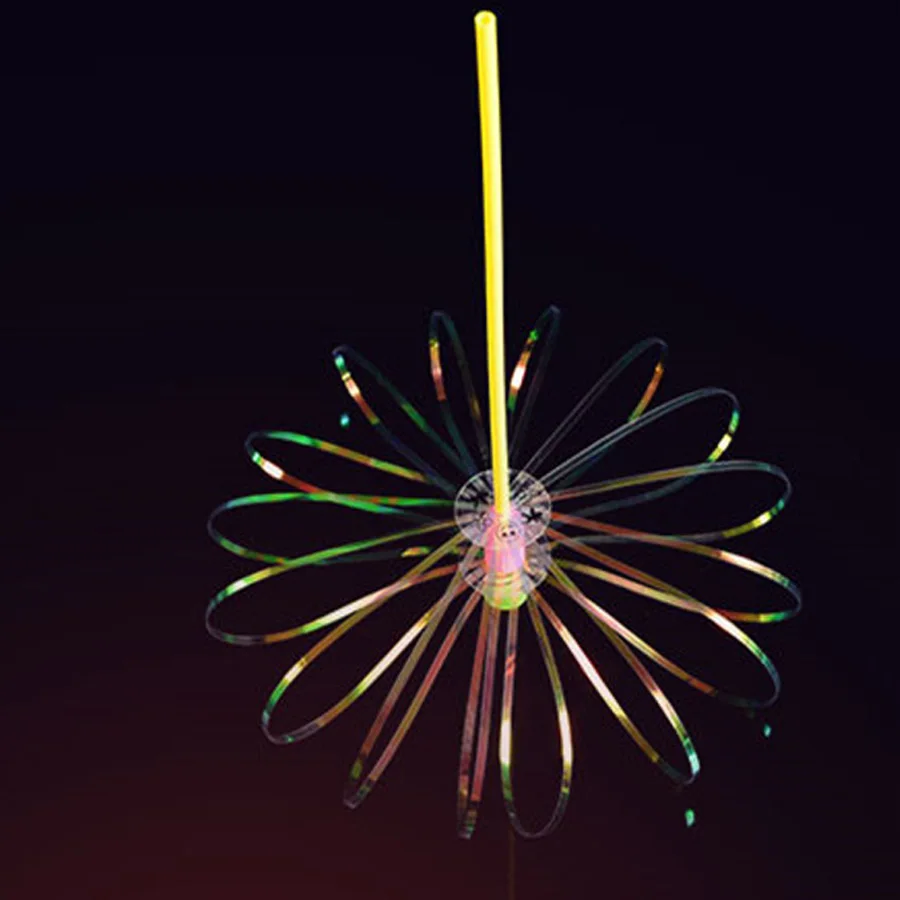 The magic bubble stick the twisted music ribbon magic stick bubble flower magic stick flash light stickA113