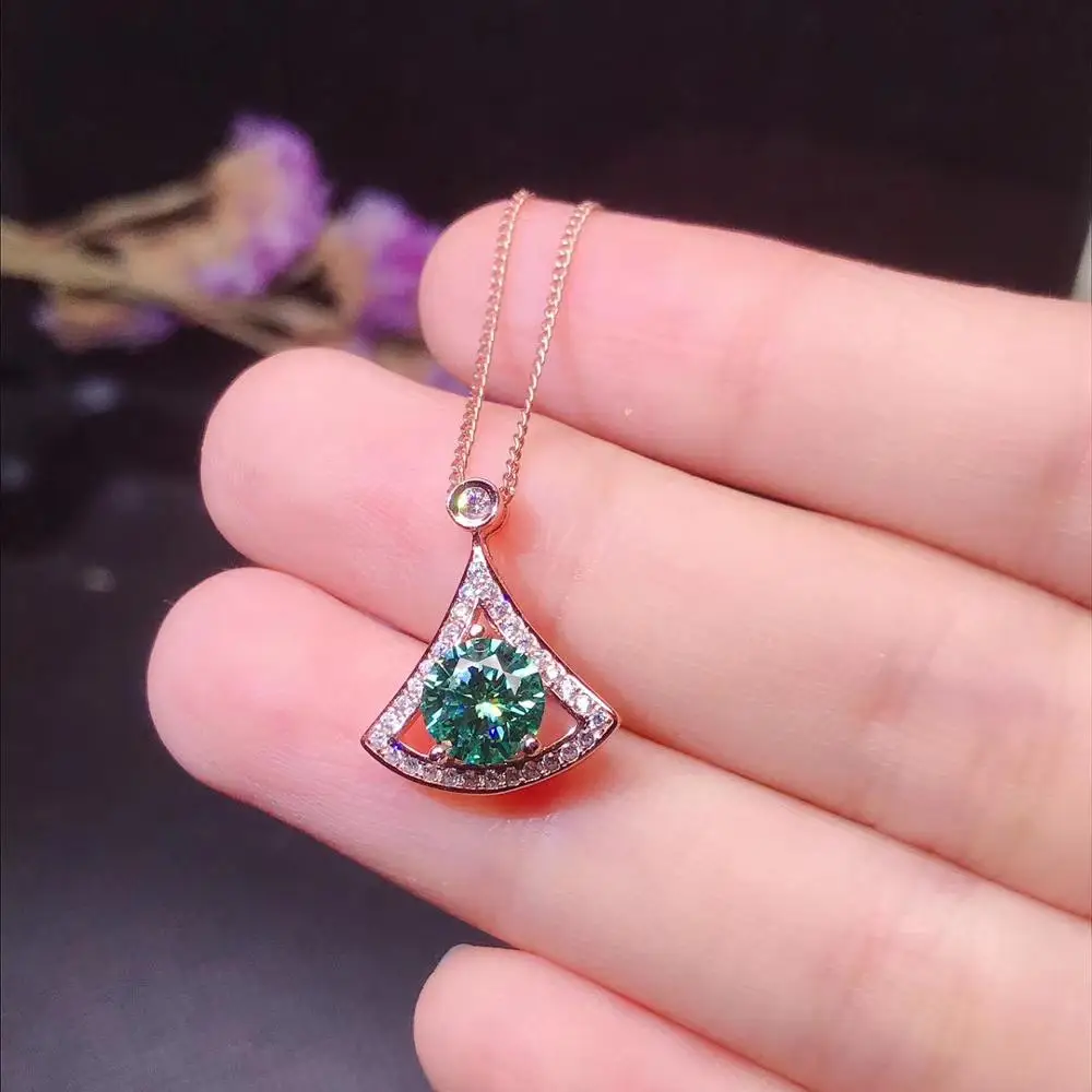 Green moissanite necklace,1 carat gemstone, simplest style, 925 Sterling silver, classic design, girl's Necklace
Green moissanite necklace,1 carat gemstone, simplest style, 925 Sterling silver, classic design, girl's Necklace