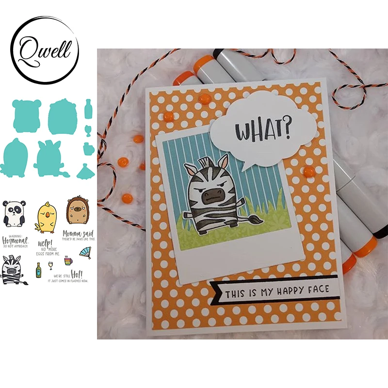 QWELL Metal Cutting Dies With Clear Stamps Stencil Animal Panda Bird Zebra Hedgehog Bear Cup Fan Making Template 2020 Hot Sale
QWELL Metal Cutting Dies With Clear Stamps Stencil Animal Panda Bird Zebra Hedgehog Bear Cup Fan Making Template 2020 Hot Sale