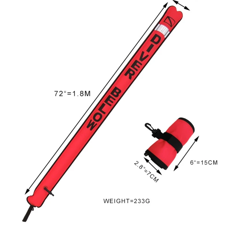 Scuba Diving Open Bottom Surface Marker Blowing Buoy Finger Spool Alloy Dive Reel and Double Ended Bolt Clip Swimming
Scuba Diving Open Bottom Surface Marker Blowing Buoy Finger Spool Alloy Dive Reel and Double Ended Bolt Clip Swimming