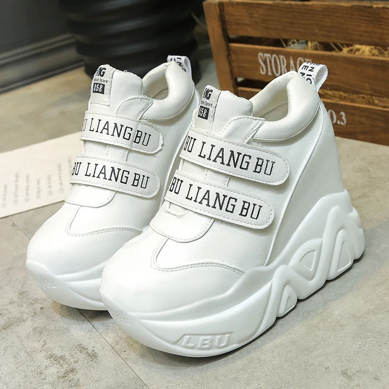 Women's 12 Cm Wedge Heel Sneakers Leather Platform Casual Shoes Hook and Loop Comfortable Platform High Heel 2021 New
Women's 12 Cm Wedge Heel Sneakers Leather Platform Casual Shoes Hook and Loop Comfortable Platform High Heel 2021 New
