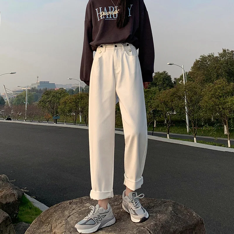 GUUZYUVIZ прямые джинсы для женщин в стиле бойфренд повседневные свободные размера плюс джинсовые штаны джинсы брюки с высокой талией из джинсо... 
GUUZYUVIZ прямые джинсы для женщин в стиле бойфренд повседневные свободные размера плюс джинсовые штаны джинсы брюки с высокой талией из джинсо...