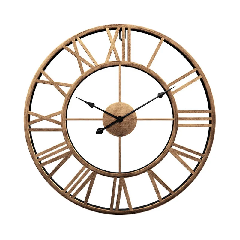 Retro industrial clock art wall clock living room creative fashion household silent atmosphere clock wall Watch
Retro industrial clock art wall clock living room creative fashion household silent atmosphere clock wall Watch