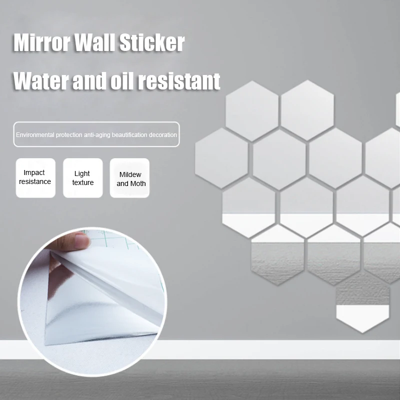 Mirror Wall Sticker Reflective Self-adhesive DIY PET Crystal Mirror Wall Decals Waterproof lpfk Mirror Stickers Home Decoration
Mirror Wall Sticker Reflective Self-adhesive DIY PET Crystal Mirror Wall Decals Waterproof lpfk Mirror Stickers Home Decoration