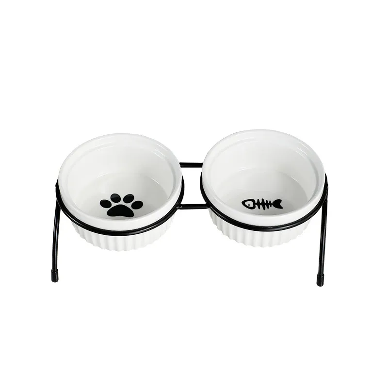 New Double Dog Bowl Pet Puppy Ceramic Iron Rack Food Water Bowls Cat Feeder Porcelian Pet Cat Feeding Dish Dog Drink Bowl
New Double Dog Bowl Pet Puppy Ceramic Iron Rack Food Water Bowls Cat Feeder Porcelian Pet Cat Feeding Dish Dog Drink Bowl