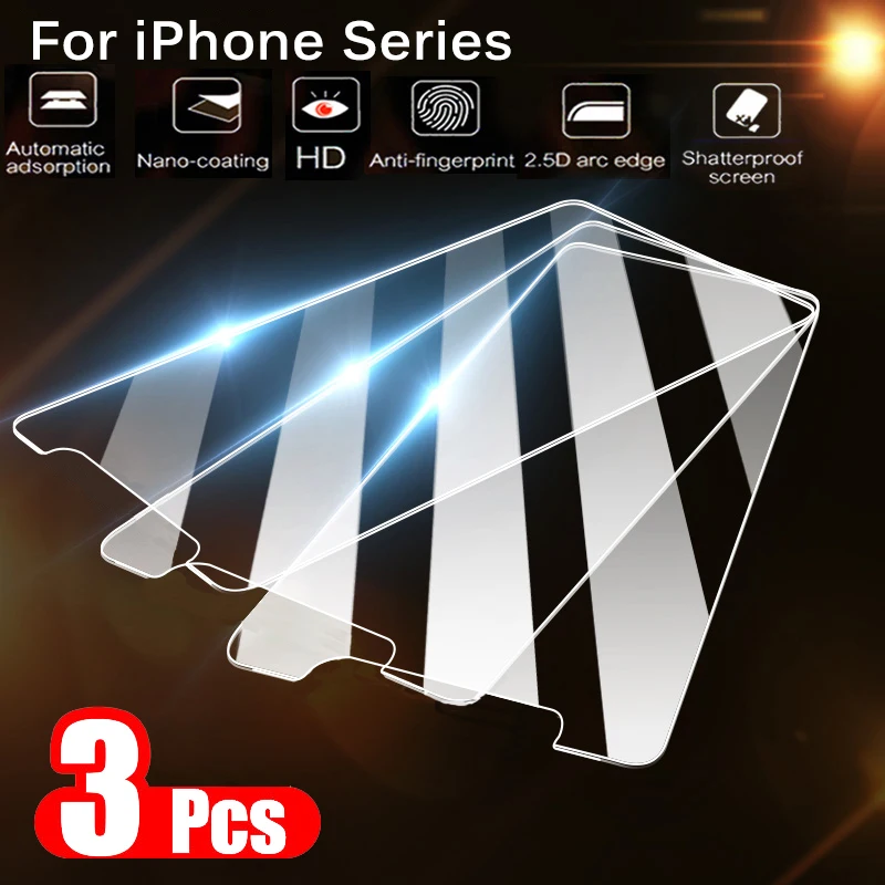 3Pcs for iPhone 11 Pro Tempered Glass for Apple iPhone X XR XS 11 Pro Max 6 7 8 Plus SE SE2 5s Screen Protector Clear Glass Film
3Pcs for iPhone 11 Pro Tempered Glass for Apple iPhone X XR XS 11 Pro Max 6 7 8 Plus SE SE2 5s Screen Protector Clear Glass Film