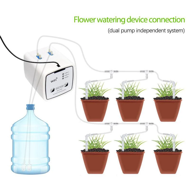 WIFI Smart Watering Device APP EWeLink Smart Home Control Automatic Garden Gardening Drip Watering Irrigation Timing Controller
WIFI Smart Watering Device APP EWeLink Smart Home Control Automatic Garden Gardening Drip Watering Irrigation Timing Controller