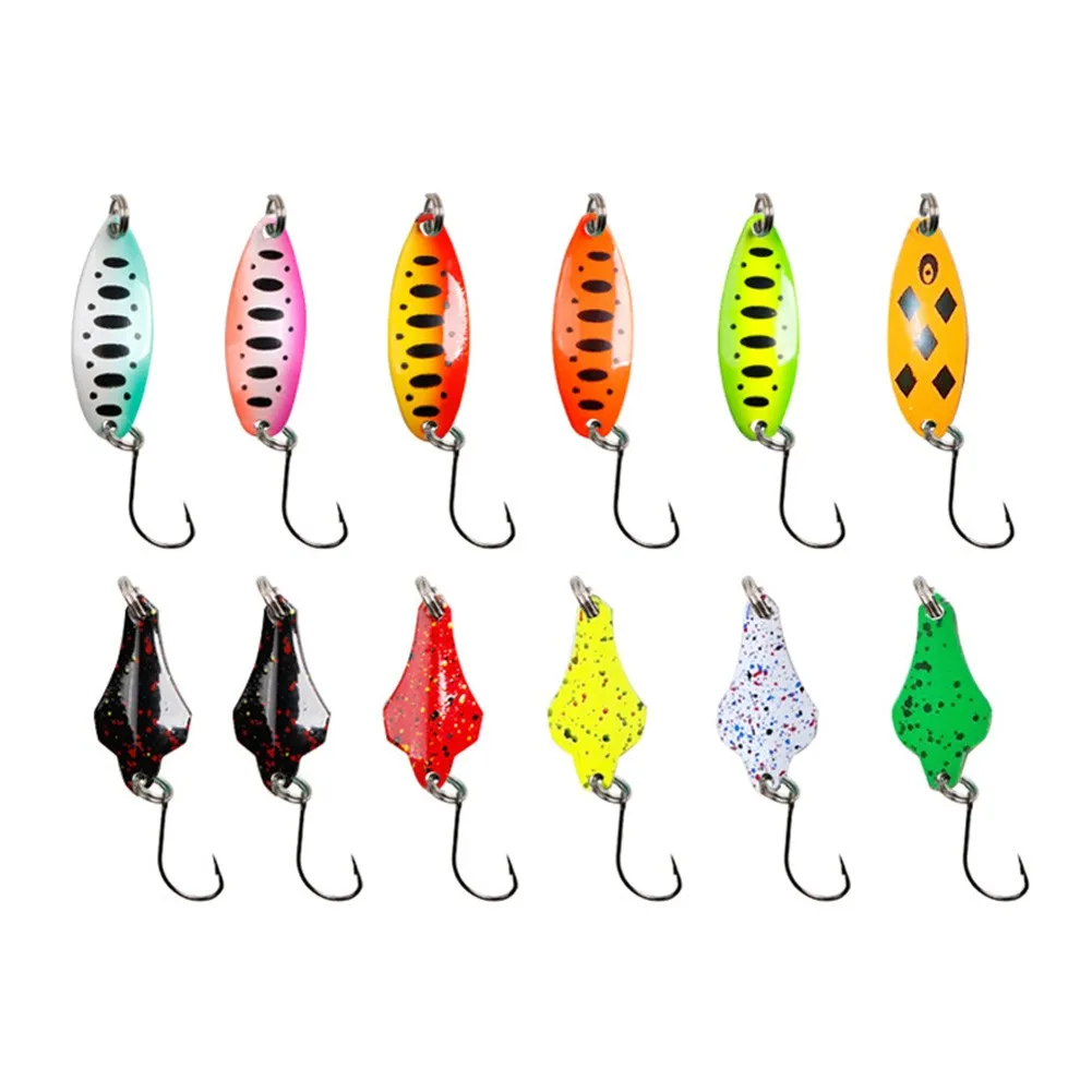 15 Pieces Of Fishing Tackle Bait Metal Spoon Sequined Bait Metal Bait Color Artificial Bait Single Hook Spinner Hard Bait
15 Pieces Of Fishing Tackle Bait Metal Spoon Sequined Bait Metal Bait Color Artificial Bait Single Hook Spinner Hard Bait