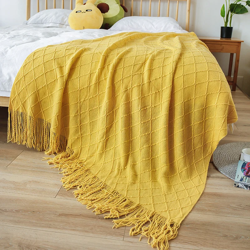 Nordic Bohemian Plaid Blanket Office Lunch Break Blanket Sofa Blanket Decoration Bed Blanket Air Conditioning Blanket Bed Cover
Nordic Bohemian Plaid Blanket Office Lunch Break Blanket Sofa Blanket Decoration Bed Blanket Air Conditioning Blanket Bed Cover