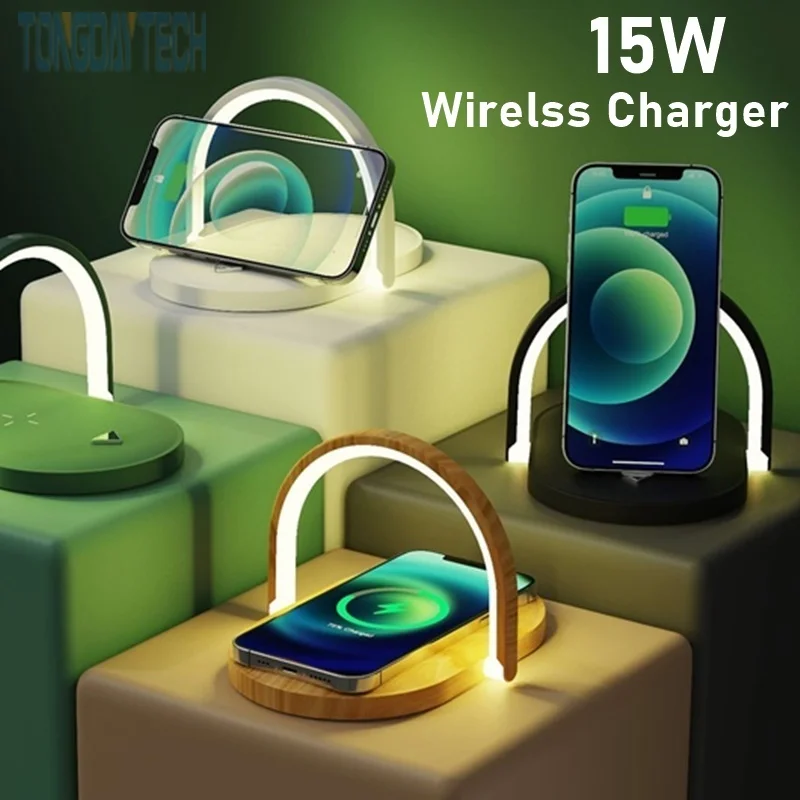 Tongdaytech 15W Multi Fast Wireless Charger For IPhone 11 Pro Max XS XR Desk Holder With Night Light For Samsung S10 S9 S8 Plus
Tongdaytech 15W Multi Fast Wireless Charger For IPhone 11 Pro Max XS XR Desk Holder With Night Light For Samsung S10 S9 S8 Plus