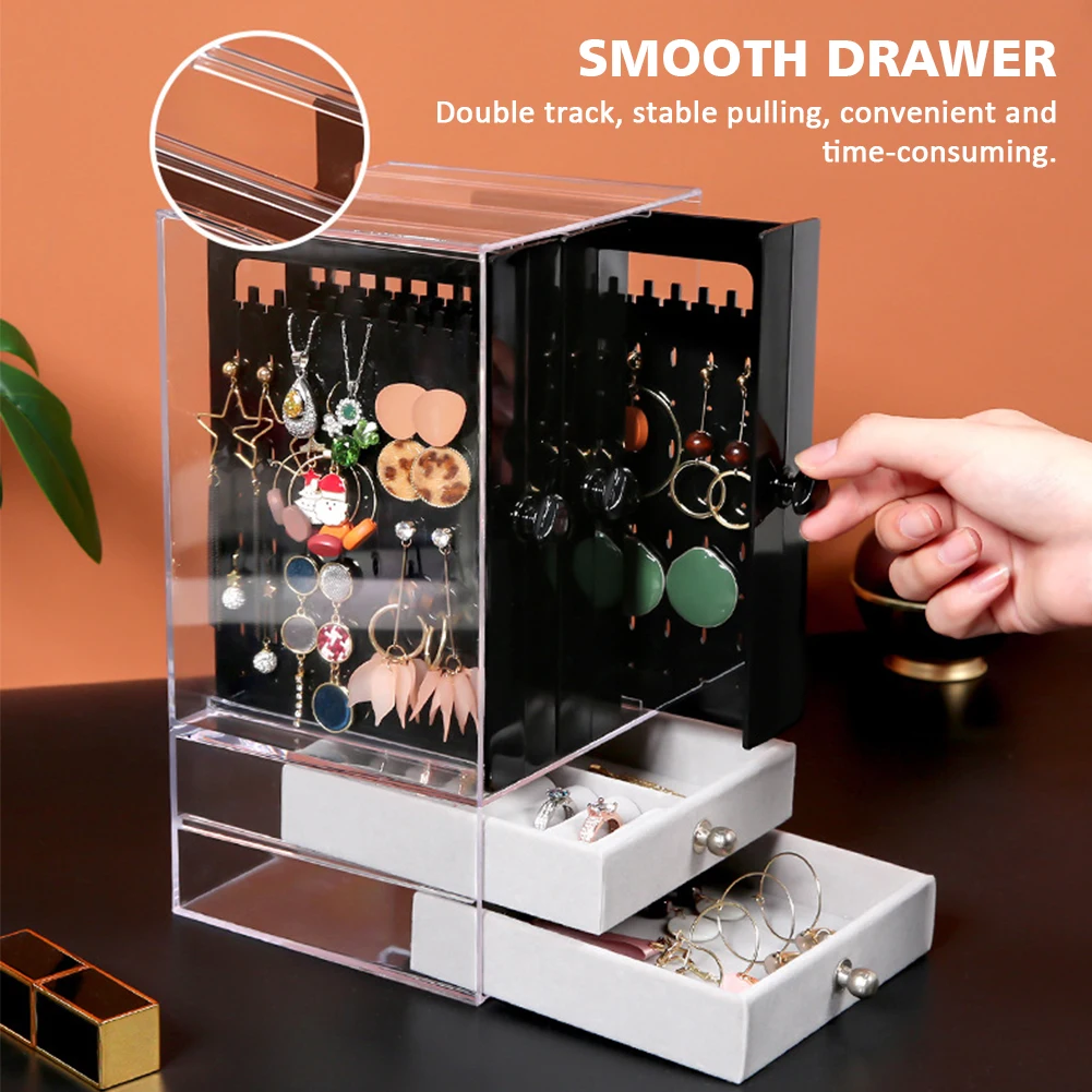 Space Saving Jewelry Display Stand Dresser Gift Pull Type Home Decor Large Capacity Bedroom PS Earring Holder Hanging Organizer
Space Saving Jewelry Display Stand Dresser Gift Pull Type Home Decor Large Capacity Bedroom PS Earring Holder Hanging Organizer