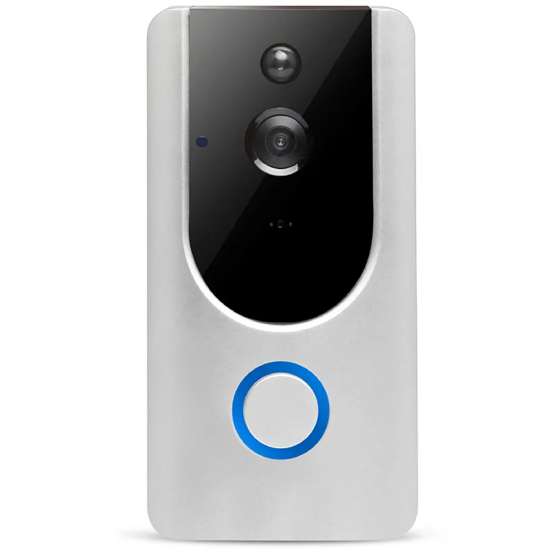 Smart Wireless WiFi Video Doorbell Hd Security Camera with Pir Motion Detection Night Vision Silver
Smart Wireless WiFi Video Doorbell Hd Security Camera with Pir Motion Detection Night Vision Silver
