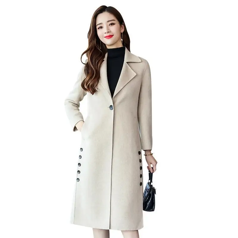 Тренчкот женский шерстяной, классический тренчкот, длинная модная одежда в Корейском стиле, верхняя одежда с рукавом девять баллов, весна-о...
Тренчкот женский шерстяной, классический тренчкот, длинная модная одежда в Корейском стиле, верхняя одежда с рукавом девять баллов, весна-о...