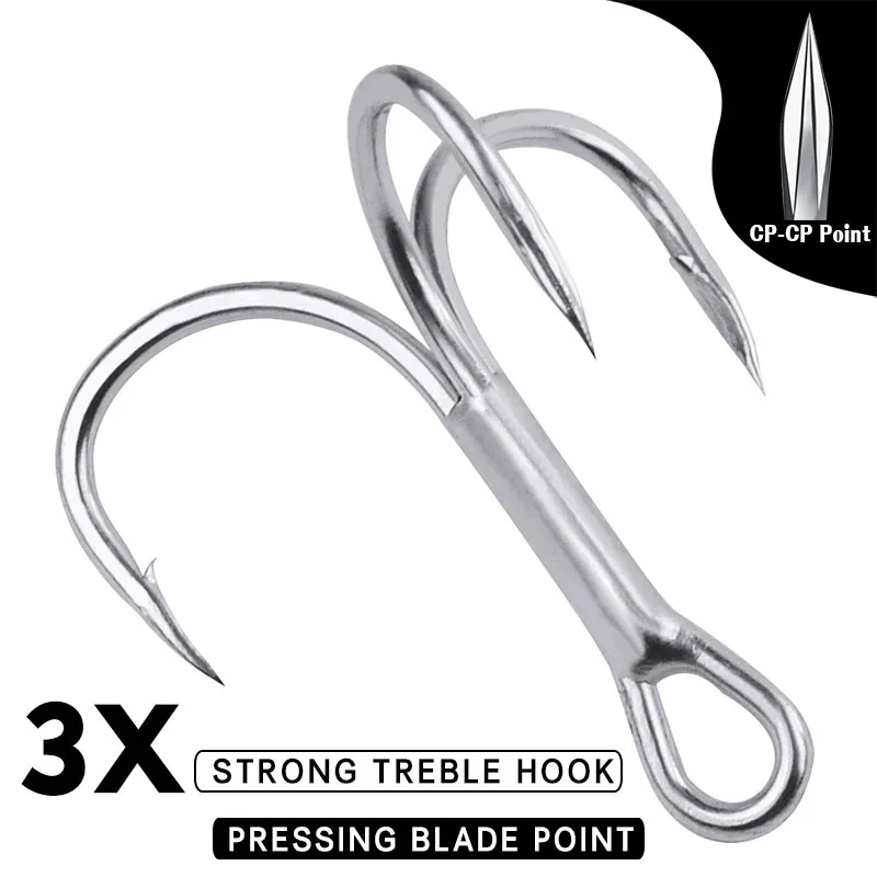 100pc/Box Super Sharp ORIGIN Hook Treble Fishing Hooks 2/4/6/8/10# High Carbon Steel 82MN Treble Hooks Fishing Tackle ST41-3X-CP
100pc/Box Super Sharp ORIGIN Hook Treble Fishing Hooks 2/4/6/8/10# High Carbon Steel 82MN Treble Hooks Fishing Tackle ST41-3X-CP