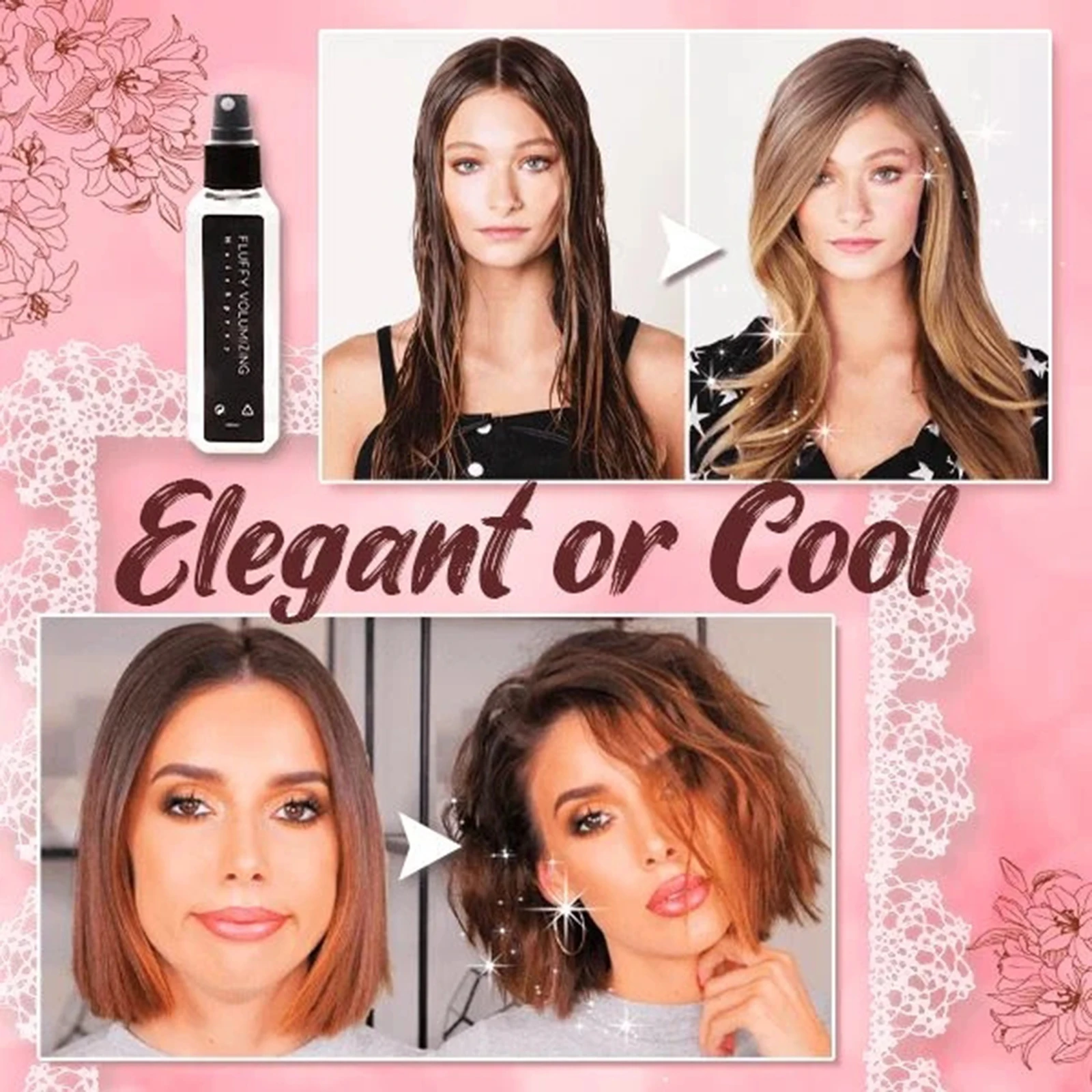 Fluffy Volumizing Hair Spray Long Lasting Fragrant Hair Styling Hair Spray FRE-Drop
Fluffy Volumizing Hair Spray Long Lasting Fragrant Hair Styling Hair Spray FRE-Drop