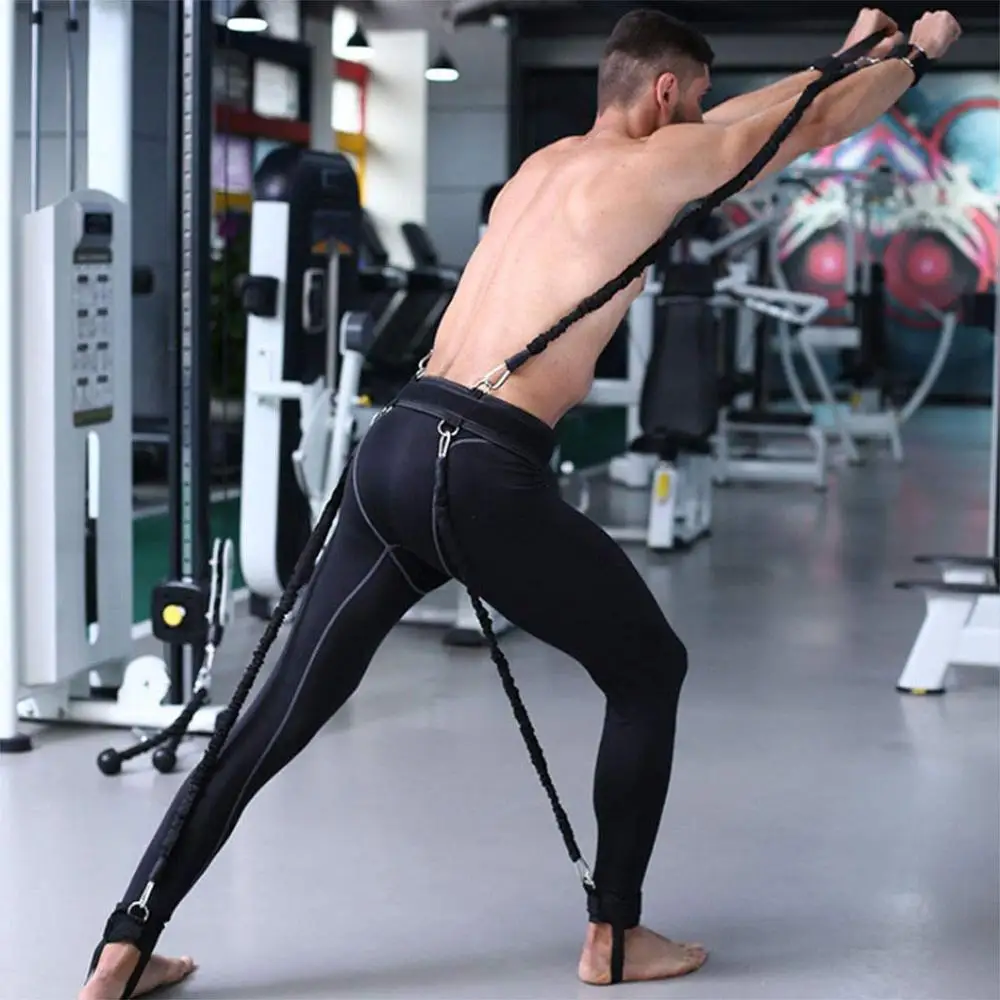 2020 New Sports Fitness Bounce Trainer Leg Resistance Band Set Boxing Exercise Belt for Strength Training Workout Bouncing Bands
2020 New Sports Fitness Bounce Trainer Leg Resistance Band Set Boxing Exercise Belt for Strength Training Workout Bouncing Bands