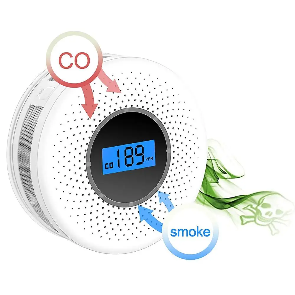 New 2 in 1 LED Digital Gas Smoke Alarm Co Carbon Monoxide Detector Voice Warn Sensor for kitchen bedroom living room etc
New 2 in 1 LED Digital Gas Smoke Alarm Co Carbon Monoxide Detector Voice Warn Sensor for kitchen bedroom living room etc