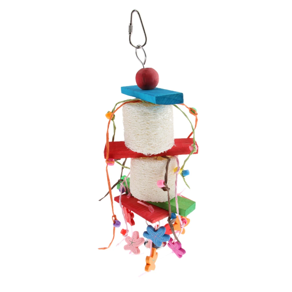 Bird Swing Chew Wooden Loofah Toy Parrot Cage Toy for Cockatiel Budgie 
Bird Swing Chew Wooden Loofah Toy Parrot Cage Toy for Cockatiel Budgie