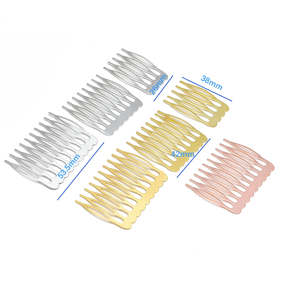 10pcs/lot 5/10 Hair Ornaments Tooth Metal Comb Rhodium Gold Color Base Material DIY Handmade Jewelry Hair Accessories UF7494
10pcs/lot 5/10 Hair Ornaments Tooth Metal Comb Rhodium Gold Color Base Material DIY Handmade Jewelry Hair Accessories UF7494