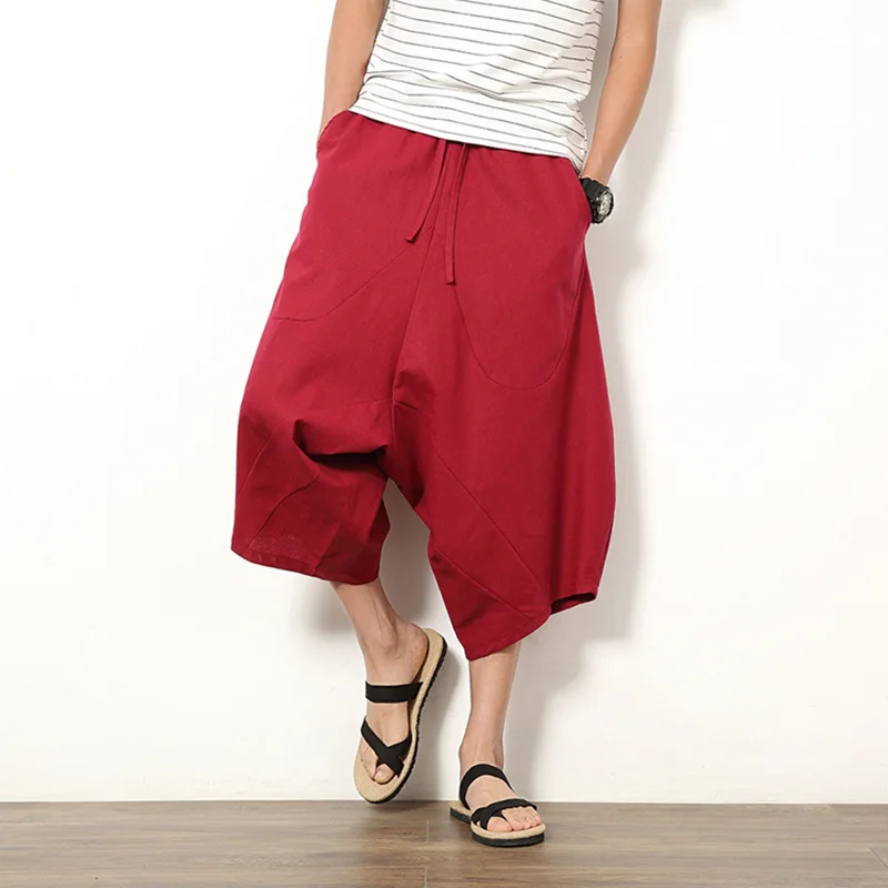 Loose and Comfortable Harem Pants Casual Summer Lightweight Calf-Length Pants Elastic Waist Loose Linen Cross-pants Plus Size
Loose and Comfortable Harem Pants Casual Summer Lightweight Calf-Length Pants Elastic Waist Loose Linen Cross-pants Plus Size