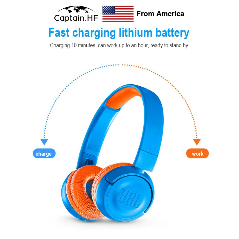US Captain Safe Sound Designed for Kids Lightweight Wireless Bluetooth Cool Colours On-ear Headphones
US Captain Safe Sound Designed for Kids Lightweight Wireless Bluetooth Cool Colours On-ear Headphones