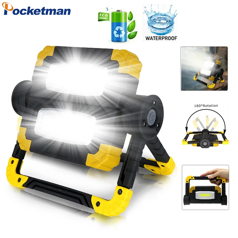 Powerful LED Work Light Waterproof Work Lamp Portable Hand Light USB Rechargeable Searchlight Strong Power Spotlight
Powerful LED Work Light Waterproof Work Lamp Portable Hand Light USB Rechargeable Searchlight Strong Power Spotlight