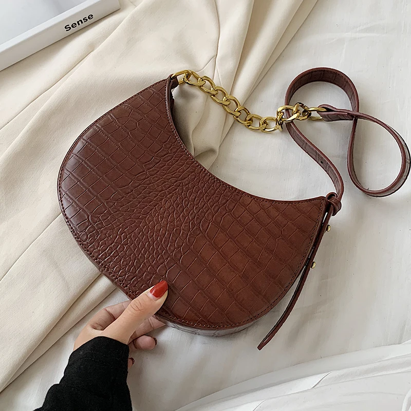 Stone Pattern Small PU Leather Half Moon Bags For Women 2021 Tend Shoulder Handbags Female Travel Branded Crossbody Bag
Stone Pattern Small PU Leather Half Moon Bags For Women 2021 Tend Shoulder Handbags Female Travel Branded Crossbody Bag