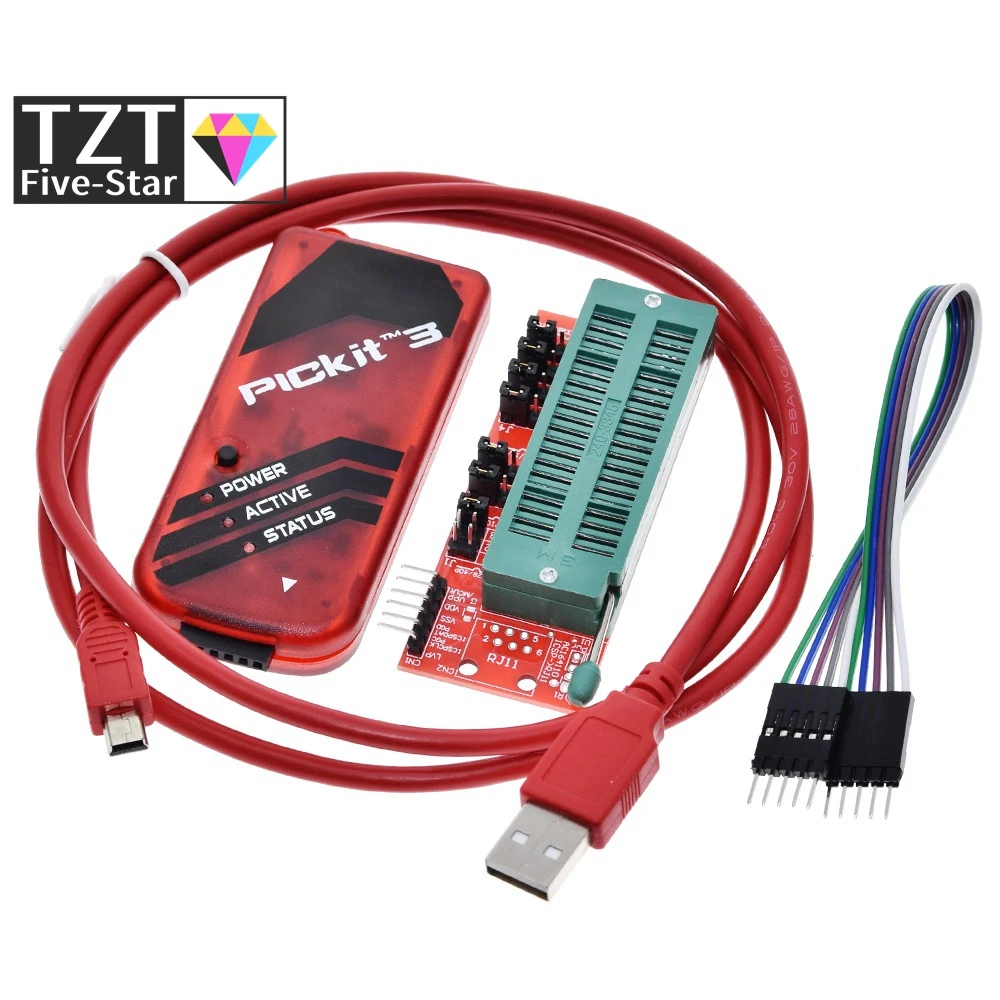 Программатор TZT PICKIT3 PIC KIT3 PICKIT 3, программирование в автономном режиме, микроконтроллер PIC, чип, Монополия + PIC программатор, адаптер сиденья
Программатор TZT PICKIT3 PIC KIT3 PICKIT 3, программирование в автономном режиме, микроконтроллер PIC, чип, Монополия + PIC программатор, адаптер сиденья