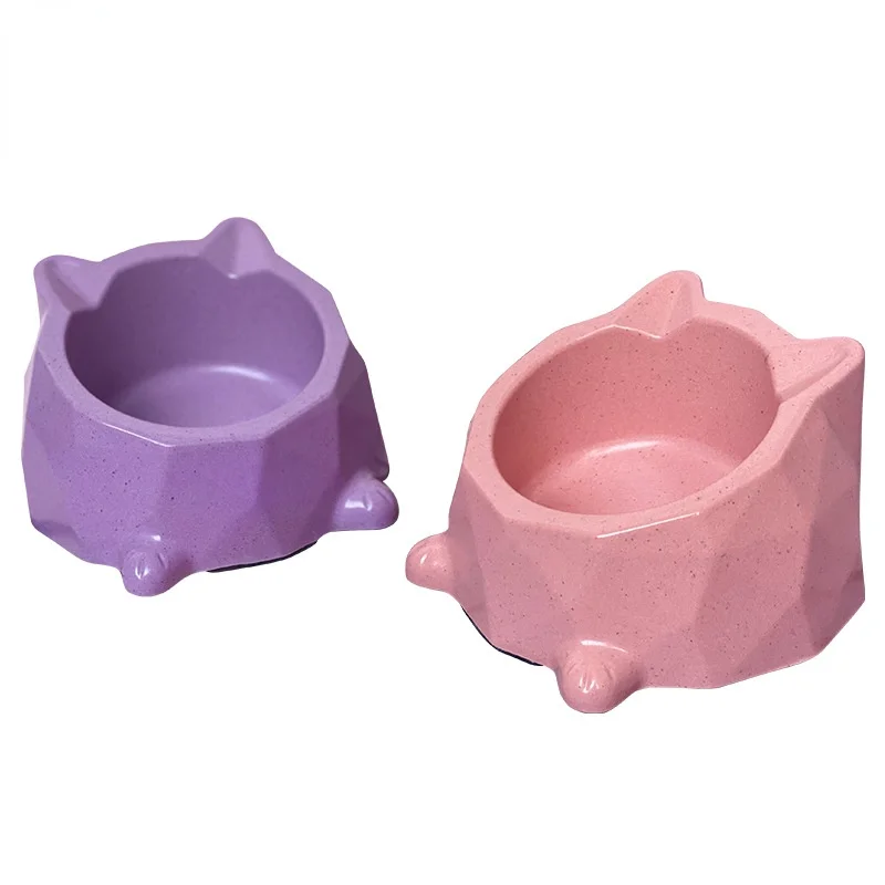 Pet Supplies Cat Food Dog Food Bowl Water Bowl Food Bowl Pet Bowl Bamboo Fiber Single Bowl Dog Supplies