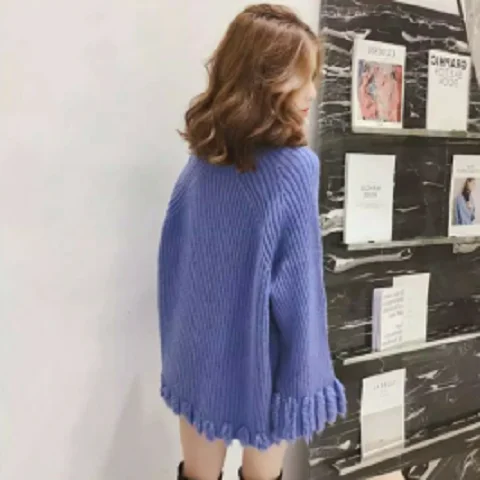 Women's Sweater Tassel Long Sleeve High Collar Pullover Wear Vintage Autumn New Korean Version of Loose Thick Sweater Warm Tops
Women's Sweater Tassel Long Sleeve High Collar Pullover Wear Vintage Autumn New Korean Version of Loose Thick Sweater Warm Tops