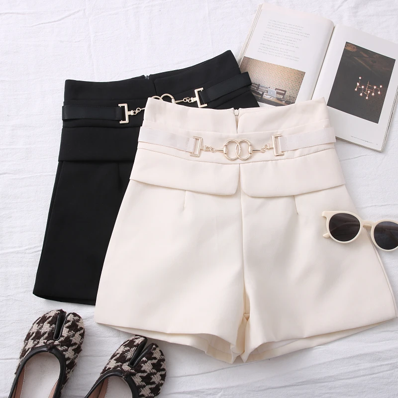 Fitaylor Spring Summer Office Lady Solid Color High Waist Mini Shorts Fashion Women A-line Zipper Loose Wide Leg Female Shorts
Fitaylor Spring Summer Office Lady Solid Color High Waist Mini Shorts Fashion Women A-line Zipper Loose Wide Leg Female Shorts
