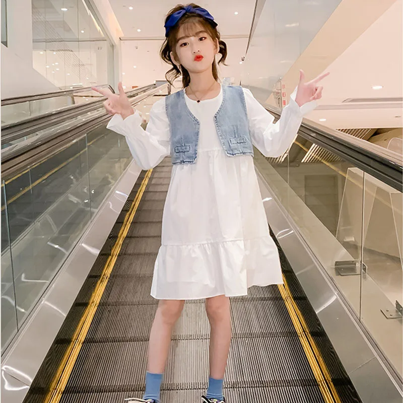 Новинка 2021, осеннее платье для девочек-подростков, элегантное детское платье, белая хлопковая детская одежда, детские платья, джинсовые Лос...
Новинка 2021, осеннее платье для девочек-подростков, элегантное детское платье, белая хлопковая детская одежда, детские платья, джинсовые Лос...