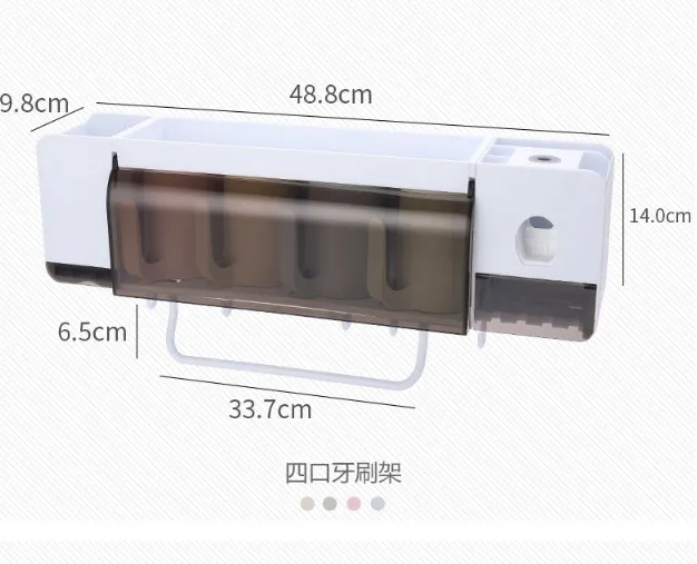 Bathroom Storage Washable Rack Wall-Mounted With Towel Bar Hook Toothbrush Holder Accessories Set Automatic Toothpaste With Cup
Bathroom Storage Washable Rack Wall-Mounted With Towel Bar Hook Toothbrush Holder Accessories Set Automatic Toothpaste With Cup
