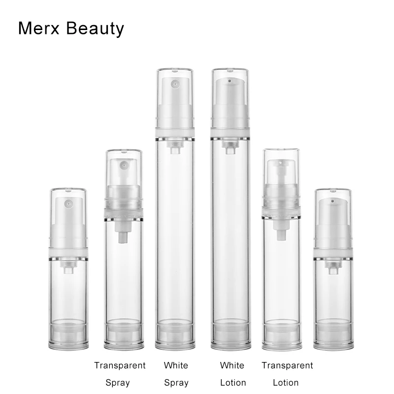 5pcs/lot 5ml/10ml/15ml Airless Pump Vacuum Refillable Plastic Bottle Toiletries Container for Travel Empty Lotion Bottles
5pcs/lot 5ml/10ml/15ml Airless Pump Vacuum Refillable Plastic Bottle Toiletries Container for Travel Empty Lotion Bottles