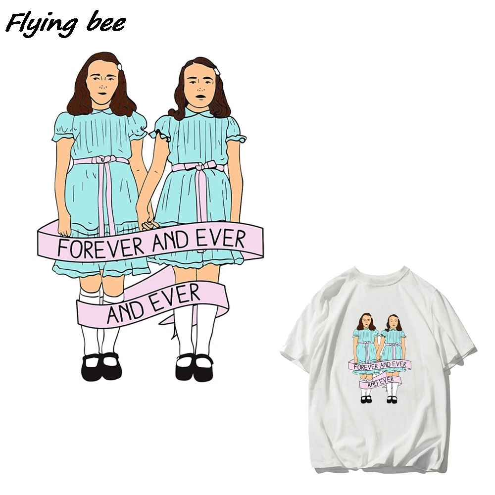 Flyingbee Horror Movie Ghost Sister Heat Transfer Patches For Clothing T-shirt Heat Press Sticker For Film Fan Accessories X1147
Flyingbee Horror Movie Ghost Sister Heat Transfer Patches For Clothing T-shirt Heat Press Sticker For Film Fan Accessories X1147