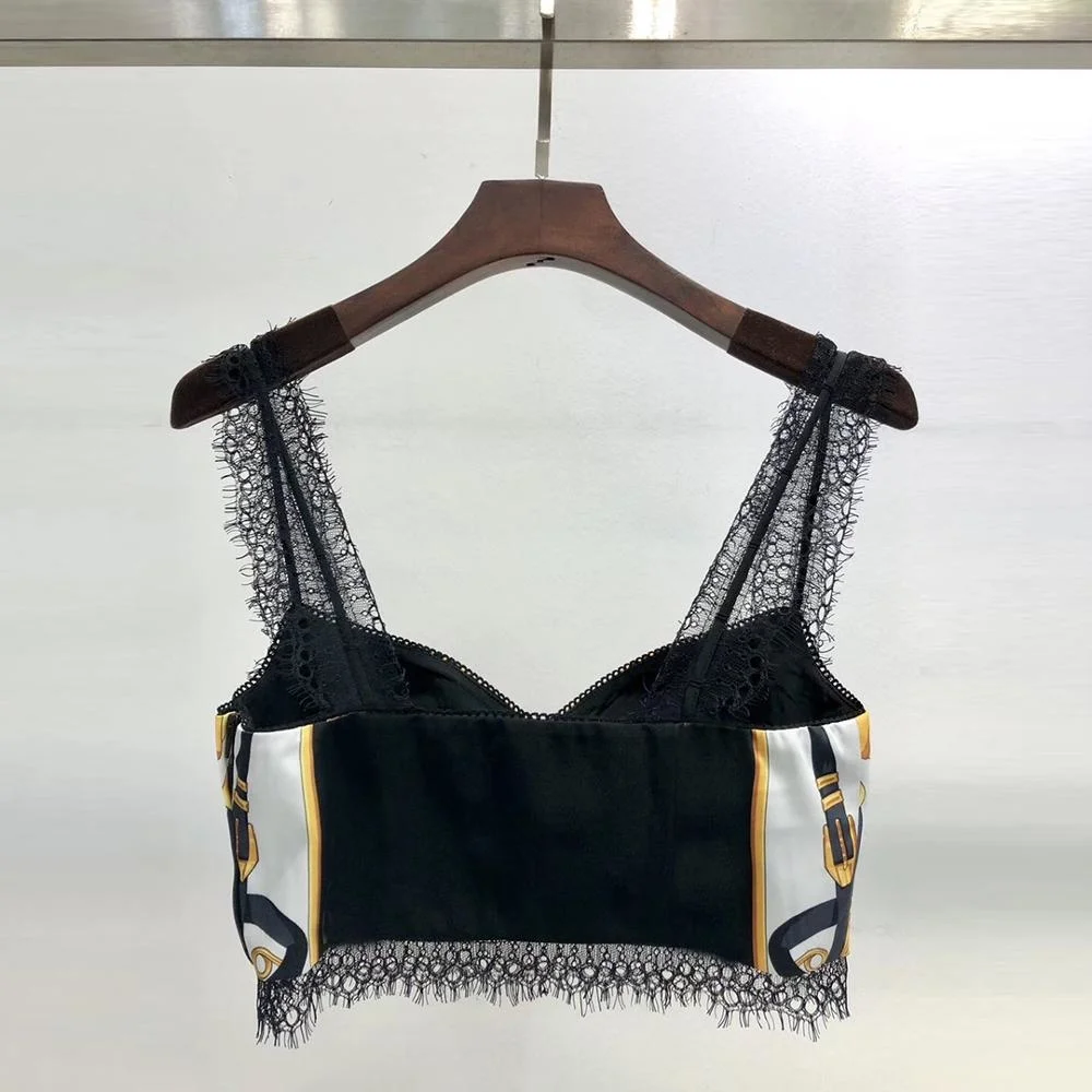 runway design high-end gold flora print vintage top tees t-shirt fashion lace straps patchwork ladies sexy crop tops tshirts
runway design high-end gold flora print vintage top tees t-shirt fashion lace straps patchwork ladies sexy crop tops tshirts