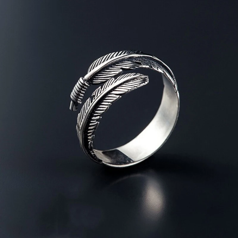 Vintage High-quality Sterling Silver Jewelry Thai Silver Non-allergic Personality Feather Arrow Personality Open Ring
Vintage High-quality Sterling Silver Jewelry Thai Silver Non-allergic Personality Feather Arrow Personality Open Ring