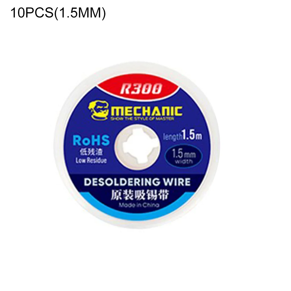 10 PCS Desoldering Wire 1.5/2.0/2.5/3.0/3.5/4.0mm Oxidation Resistant Tin Absorption Desoldering Braid BGA Soldering Tools
10 PCS Desoldering Wire 1.5/2.0/2.5/3.0/3.5/4.0mm Oxidation Resistant Tin Absorption Desoldering Braid BGA Soldering Tools