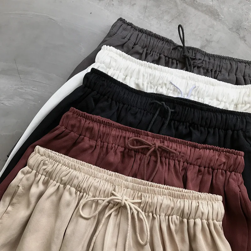Summer Solid Color Lace Elastic High Waist Satin Comfort Shorts High Waist Leisure Sports Joker Hot Pants Stretch Pants Women
Summer Solid Color Lace Elastic High Waist Satin Comfort Shorts High Waist Leisure Sports Joker Hot Pants Stretch Pants Women
