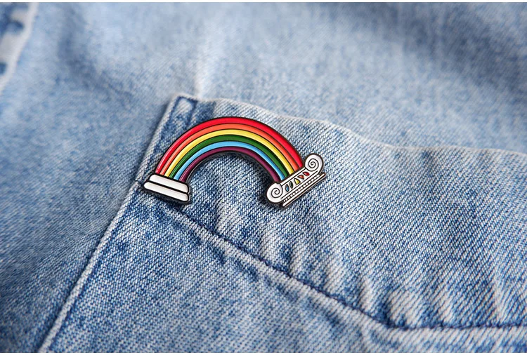 New Rainbow Curved Roman Column Metal Brooch Creative Design Gift Humor Rainbow Jewelry Charm DIY Crafts
New Rainbow Curved Roman Column Metal Brooch Creative Design Gift Humor Rainbow Jewelry Charm DIY Crafts