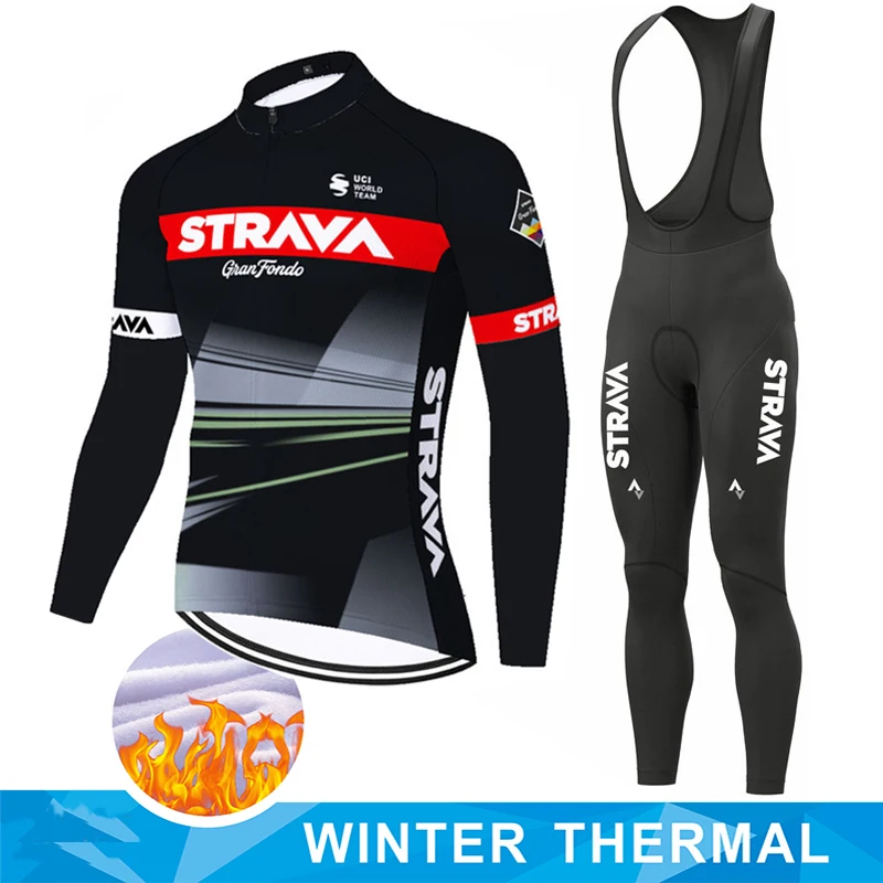 New STRAVA Winter Thermal Fleece Cycling jersey Suit Men Sport Riding Bike MTB Clothes Set Bib Pants Maillot Ciclismo Hombre
New STRAVA Winter Thermal Fleece Cycling jersey Suit Men Sport Riding Bike MTB Clothes Set Bib Pants Maillot Ciclismo Hombre