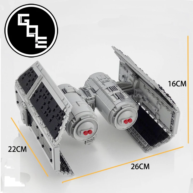 Star Plans Series TIE Bomber Spaceship MOC-22018 High-Tech Fighter Weapon Educational Building Blocks Bricks Toys For Kids Gifts
Star Plans Series TIE Bomber Spaceship MOC-22018 High-Tech Fighter Weapon Educational Building Blocks Bricks Toys For Kids Gifts