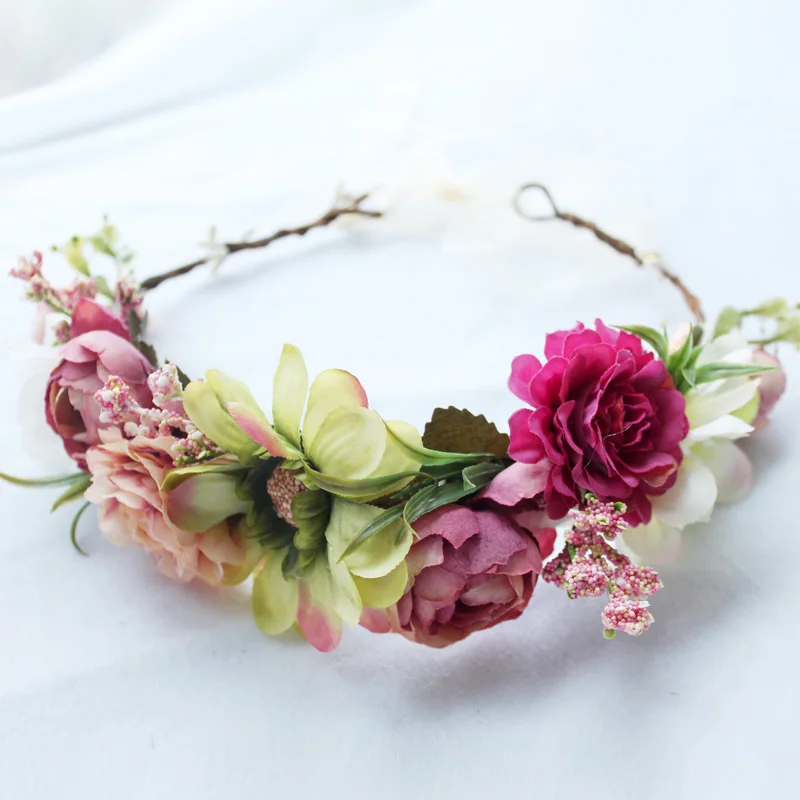 Bride headdress flower Wreath Hairband wedding bridal Hair Accessories Women wedding Crown garlands Girl's party headband
Bride headdress flower Wreath Hairband wedding bridal Hair Accessories Women wedding Crown garlands Girl's party headband