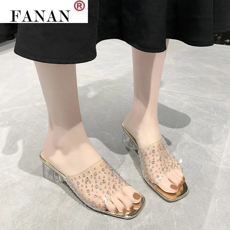 Fashion Transparent High Heels Women's Sandals New Summer Shoes Woman Slippers Fish Mouth Transparent Women's Shoes Large Size
Fashion Transparent High Heels Women's Sandals New Summer Shoes Woman Slippers Fish Mouth Transparent Women's Shoes Large Size
