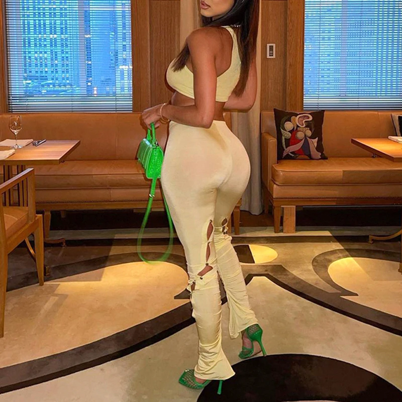 CIBBAR Solid Hollow Out Elegant Skinny Long Pants Women Elastic Waist Casual Streetwear Trousers Slim Female Leggings One Piece 
CIBBAR Solid Hollow Out Elegant Skinny Long Pants Women Elastic Waist Casual Streetwear Trousers Slim Female Leggings One Piece